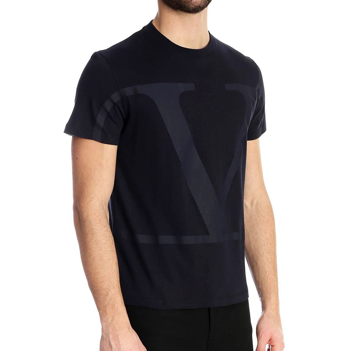 9 VALENTINO ブラック TV3MG02T5F6 ロゴ Tシャツ - メルカリShops