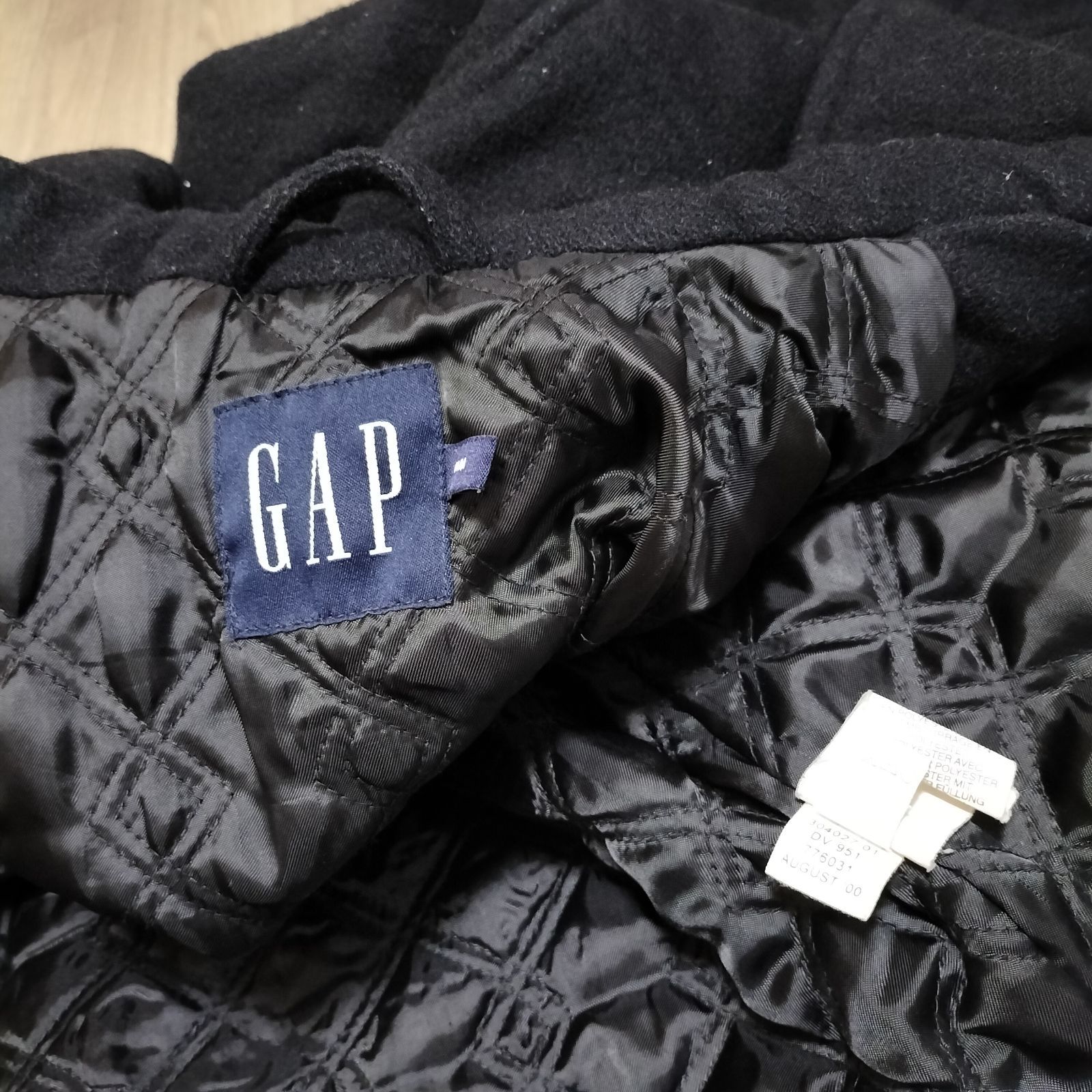 ☆00s OLD GAP 2000年製 ウールジャケットメルトン ブルゾン ナイロン