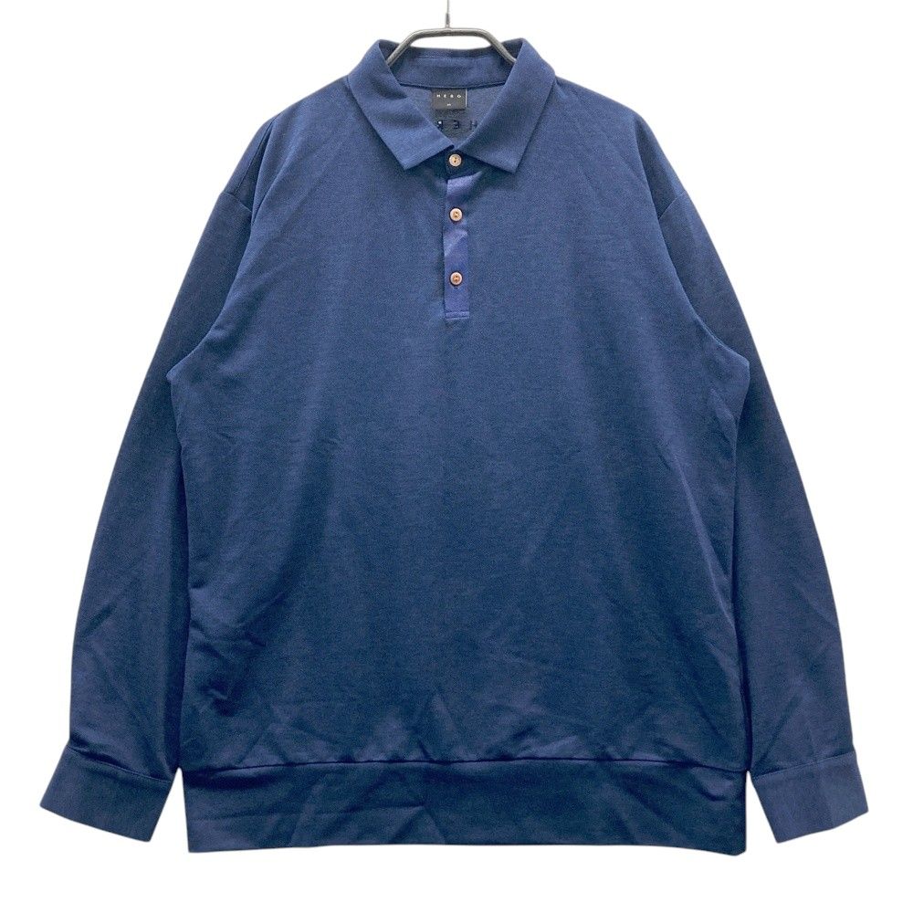 サイズ：6 HERG1 エルグワン 長袖ポロシャツ ネイビー系 [240101523165