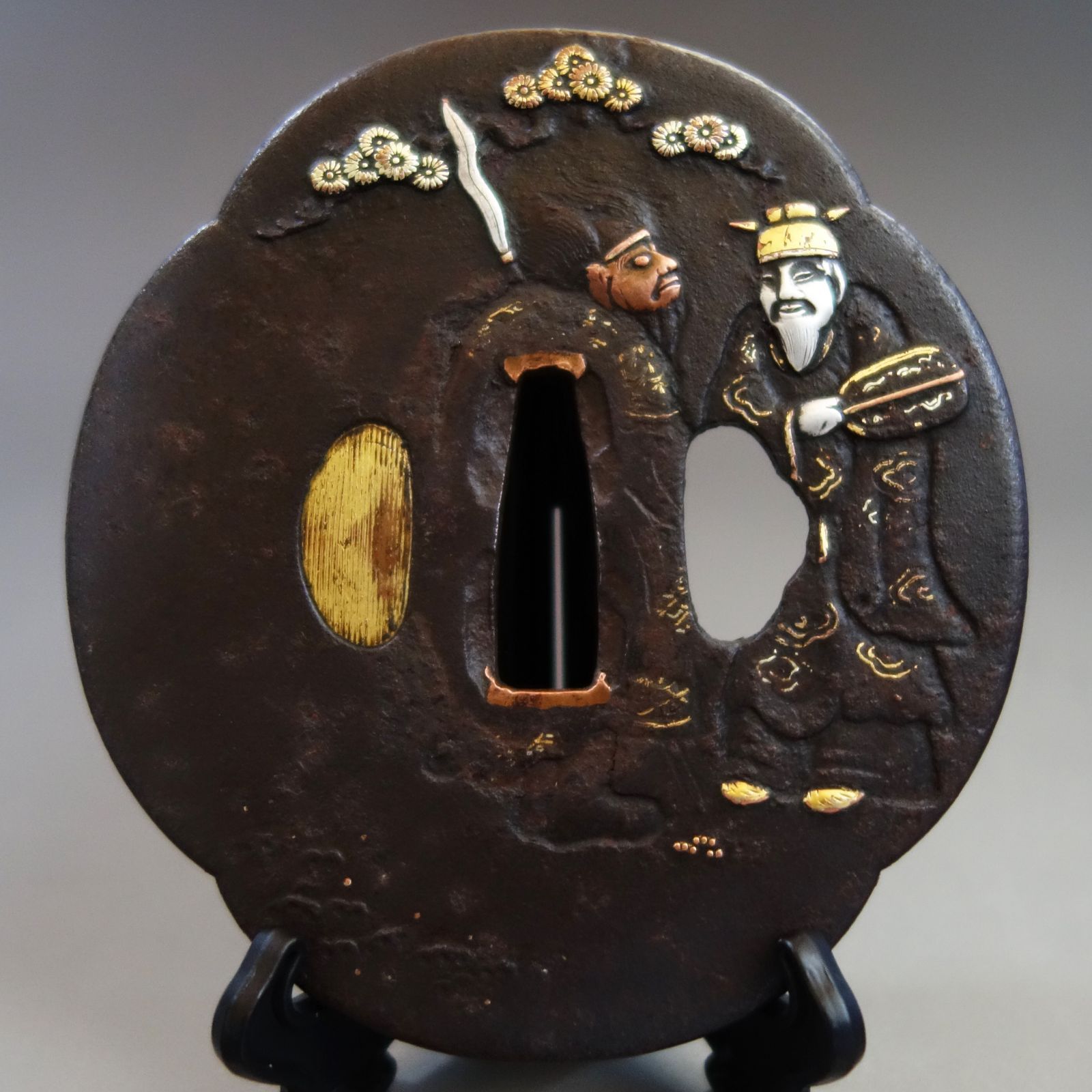 鉄透かし鍔　景法 鉄透かし鍔 景法