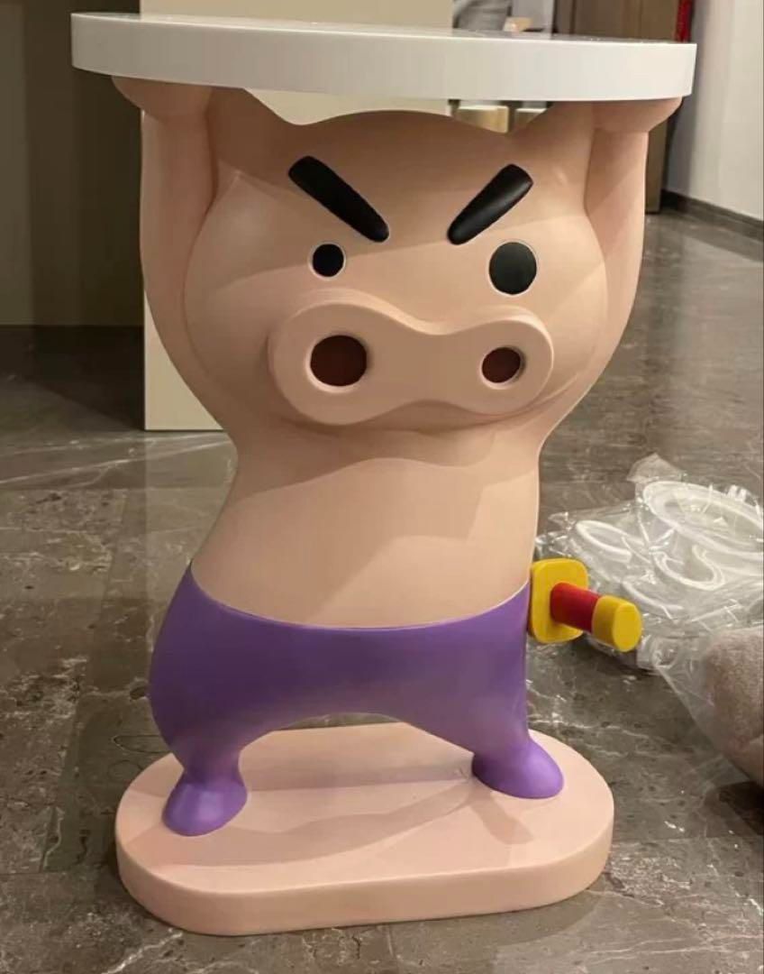 クレヨンしんちゃん ぶりぶりざえもん サイドテーブル ローテーブル 大型 クレヨンしんちゃん ぶりぶりざえもん サイドテーブル ロー