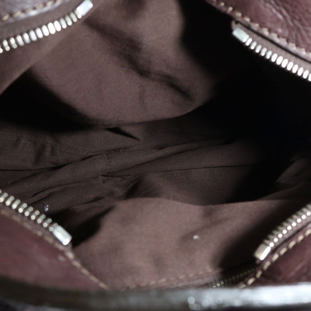 Chloe (クロエ) パディントン ハンドバッグ ブラウン ボルドー レザー  