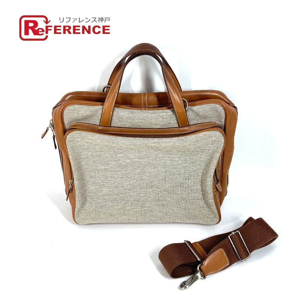 HERMES エルメス ビジネスバッグ カレーシュエクスプレス  ブラウン