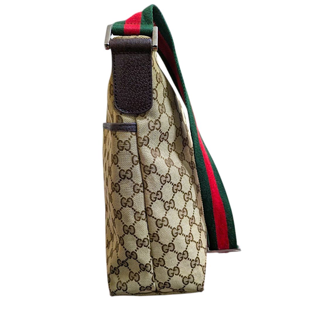美品 正規品 GUCCI ショルダーバッグ GG シェリー ライン 斜め掛け  