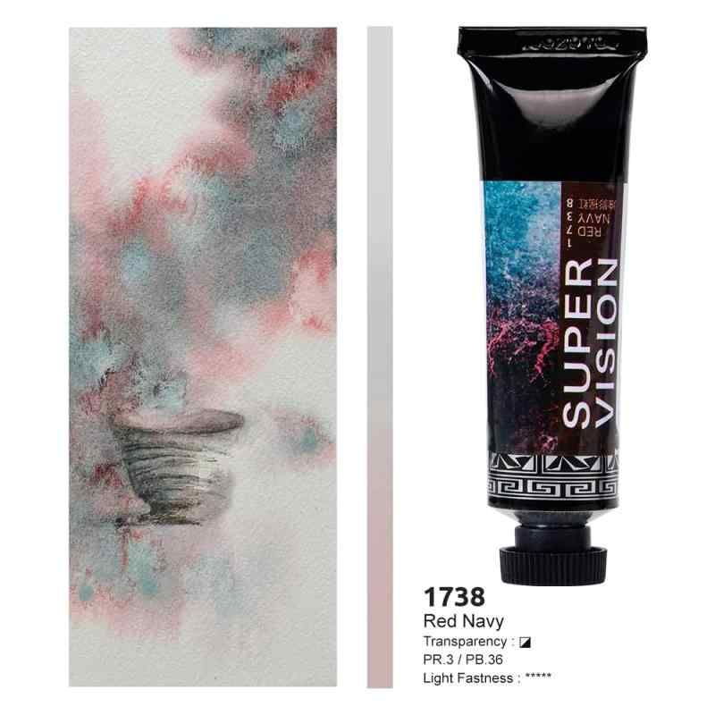 SUPER VISION 水彩絵の具 分離色 透明水彩 絵の具 3色 セット 透明水彩