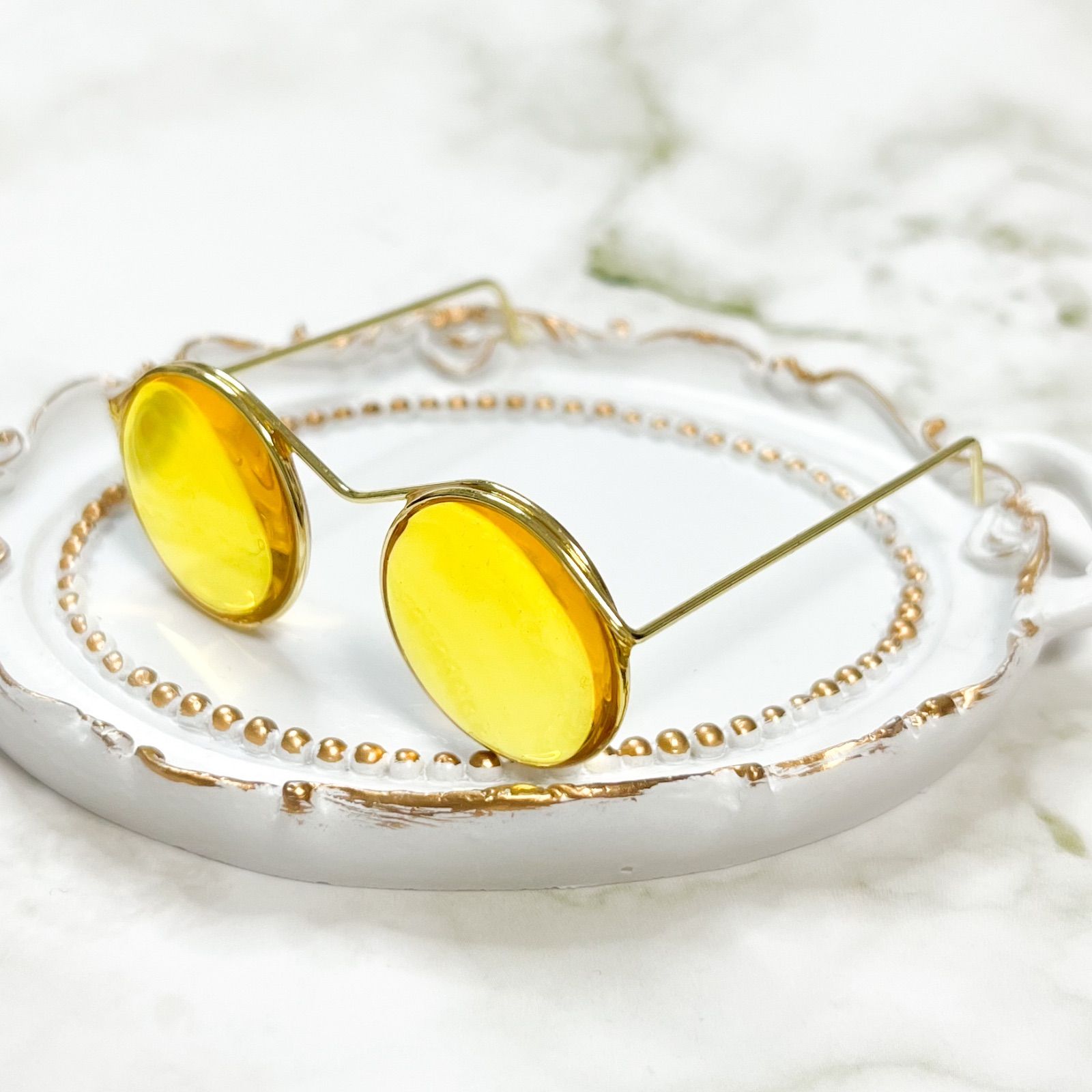 3017】20cmぬい・すのチル用 サングラス ウェリントン型 20cm