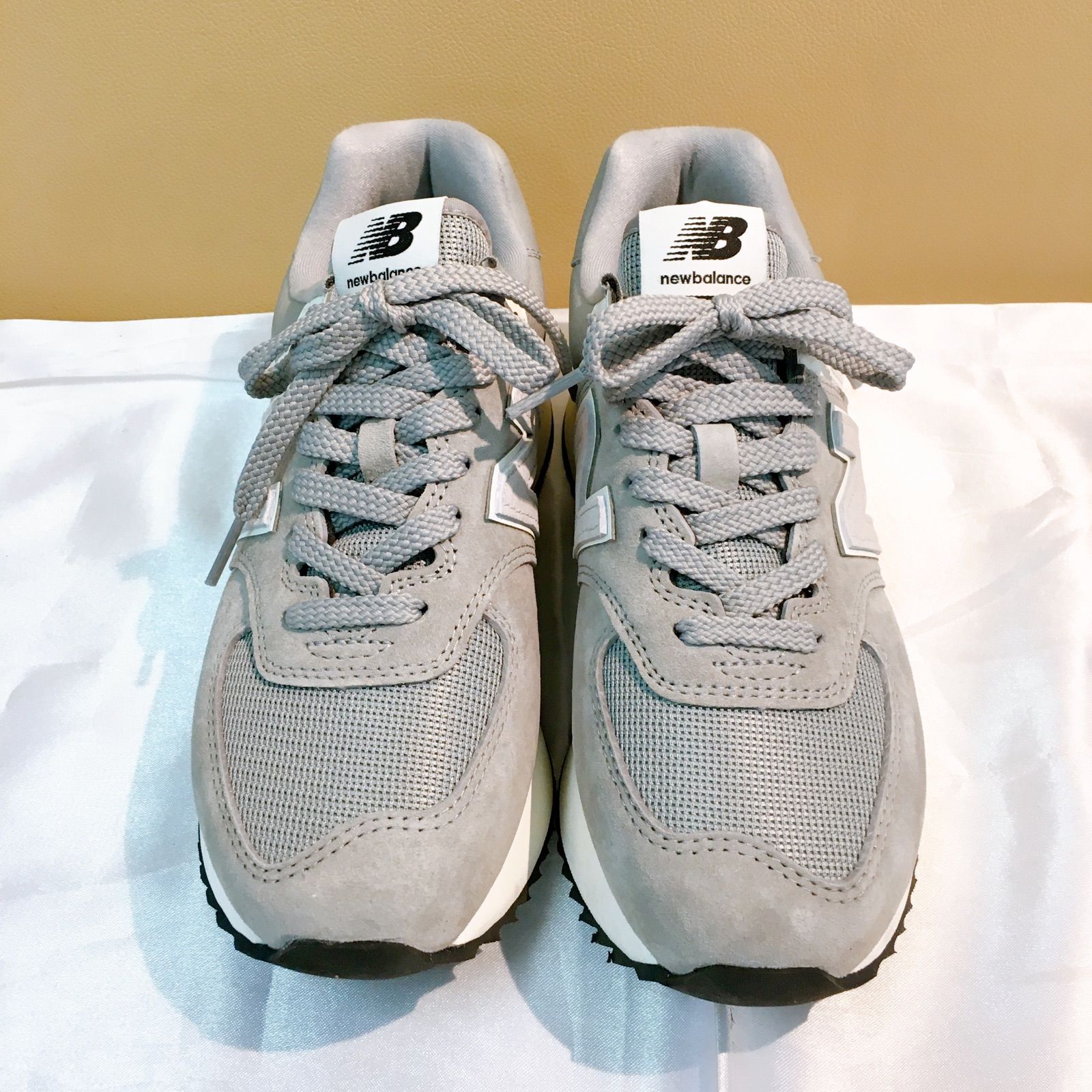 24.5cm ニューバランス 574 厚底 グレー 楽天市場】ニューバランス 574