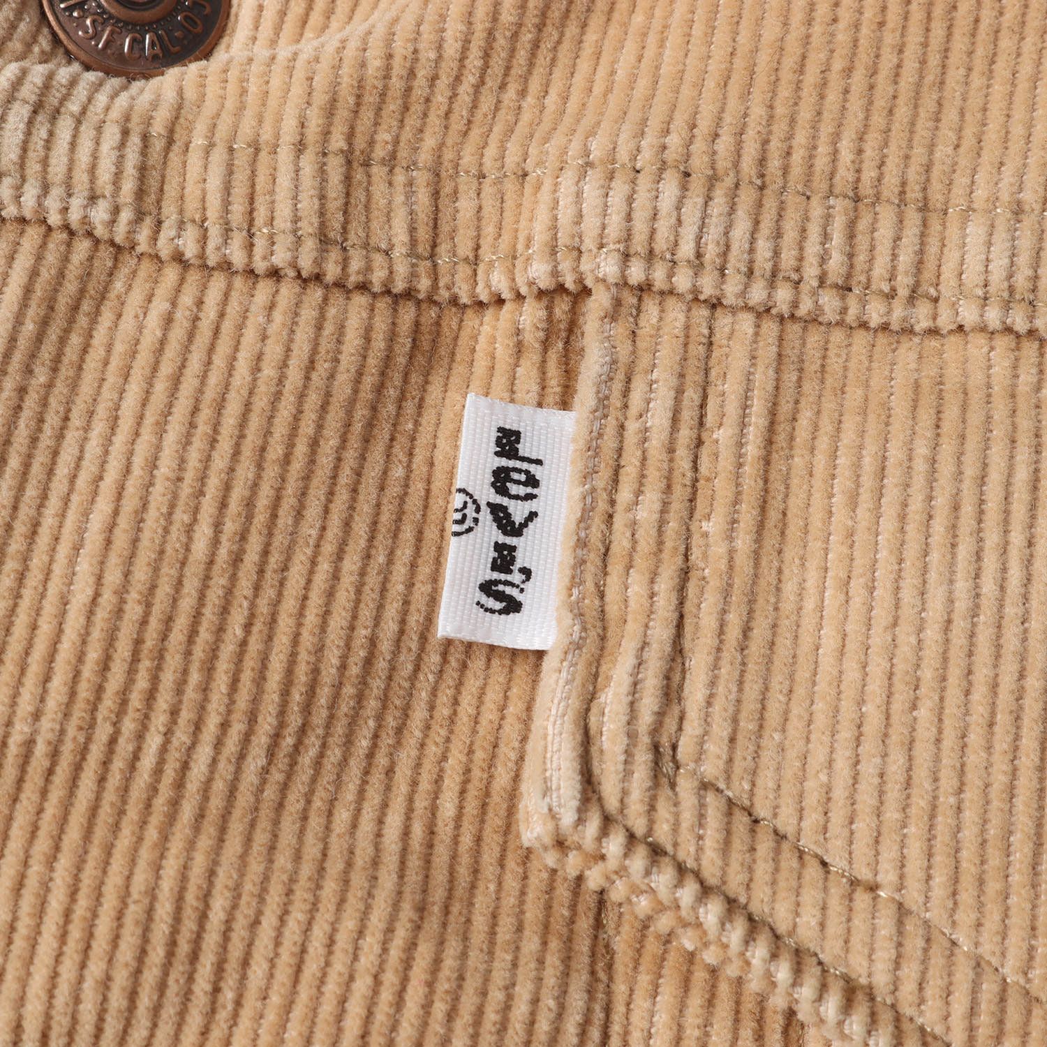 Levis リーバイス ジャケット サイズ:36R 80s 70412 裏ボア コーデュロイジャケット USA製 70412-1523 ベージュ 80年代 vintage ヴィンテージ 古着 アウター ブルゾン 上着【メンズ】【中古】 Levis リーバイス ジャケット サイズ:36R 80s 70412 裏ボア