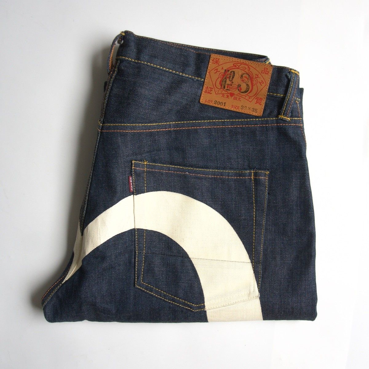 |濃紺 EVISU LOT.2001 デニムパンツ 34×35 エビス ジーンズ カモメ 25090972