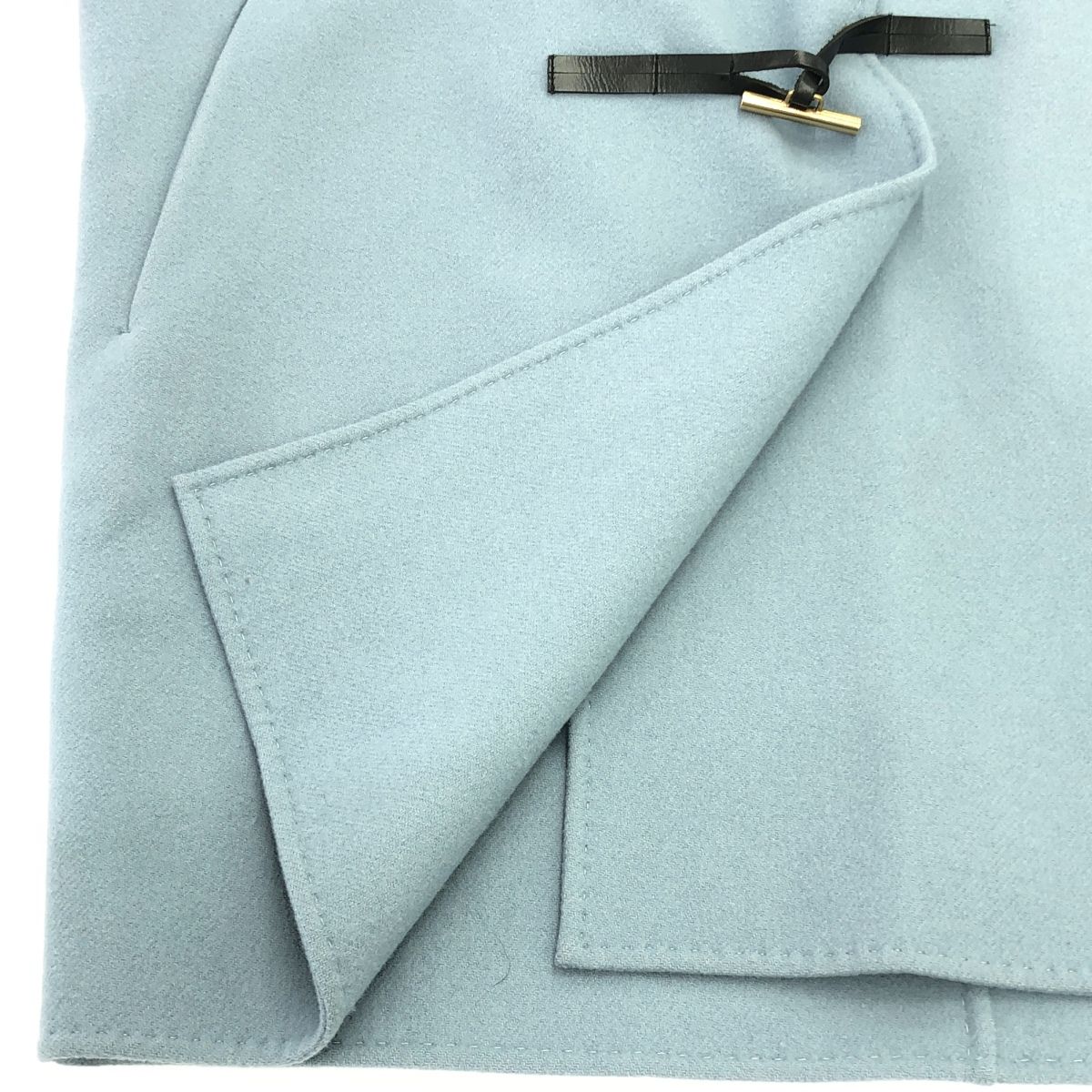 ebure エブール 19AW ウールキュプラダッフルコート 3010200291 ブルー