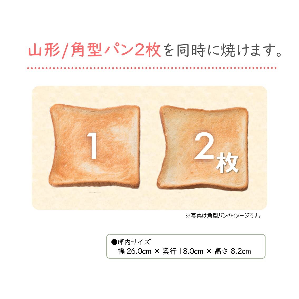 日立 オーブントースター 1,000W 一人暮らし 山形/角型パン2枚焼き HTO-C1A R レッド