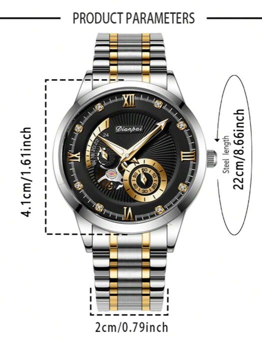 腕時計 メンズ 機械式 メンズファッション 自動巻き機械式腕時計 中空自動スポーツウォッチ 夜光マルチファンクション防水バタフライバックル スチールベルト メンズギフト腕時計