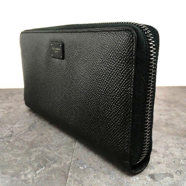 76 ☆送料込み☆ 未使用品 DOLCE&GABBANA ジップウォレット 黒