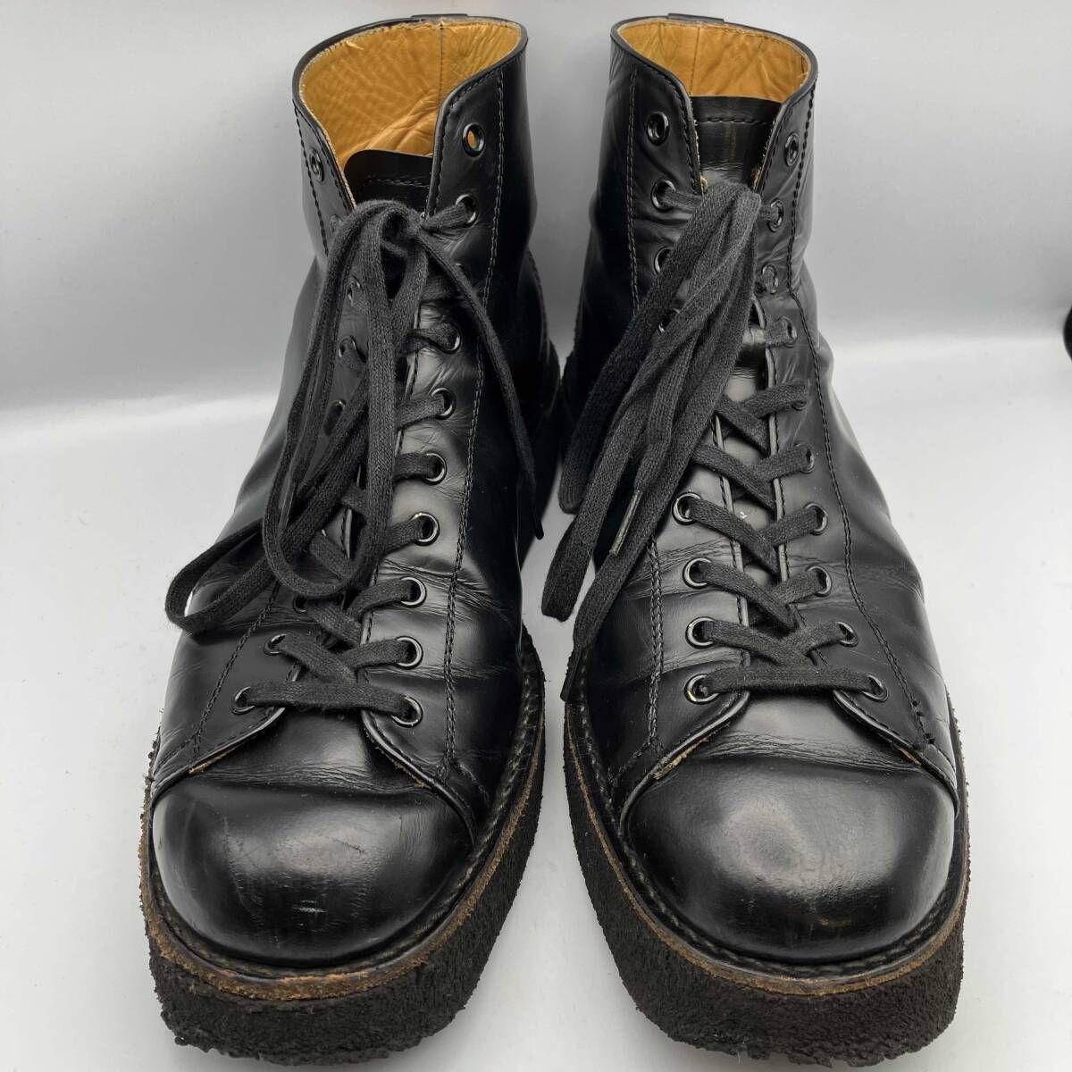 オンライン YOHJI YAMAMOTO POUR HOMME GLASS LEATHER DEMI BOOTS