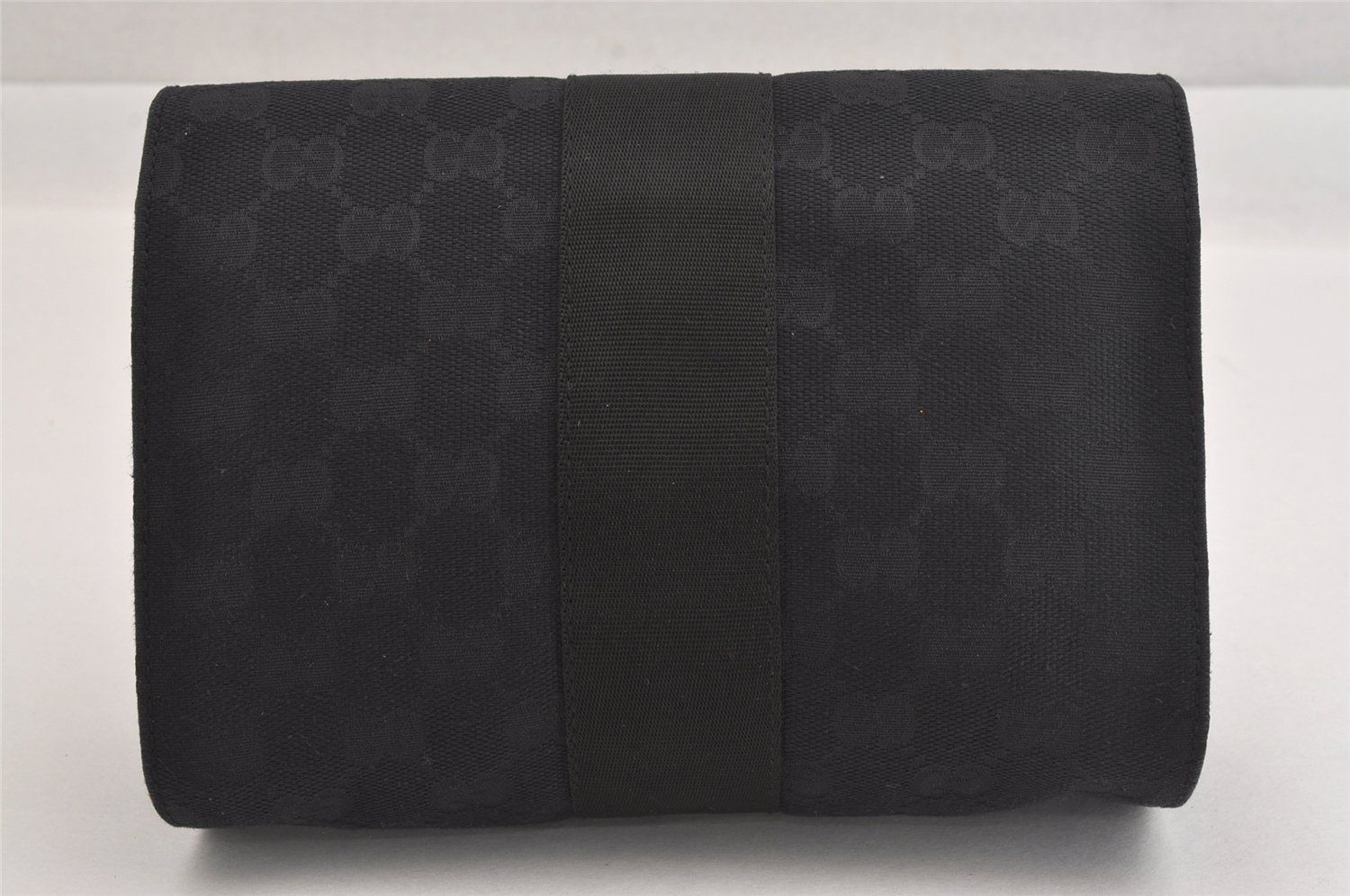 GUCCI グッチ ヴィンテージ ポーチ 財布 GGキャンバス レザー