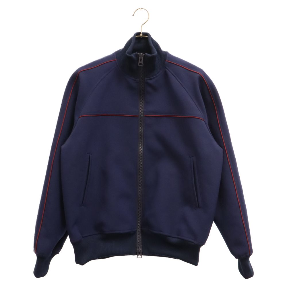 Sacai (サカイ) 22AW TECHNICAL JERSEY ZIP UP BLOUSON テクニカル ジャージ ジップアップ トラック ジャケット ネイビー 22-02816M