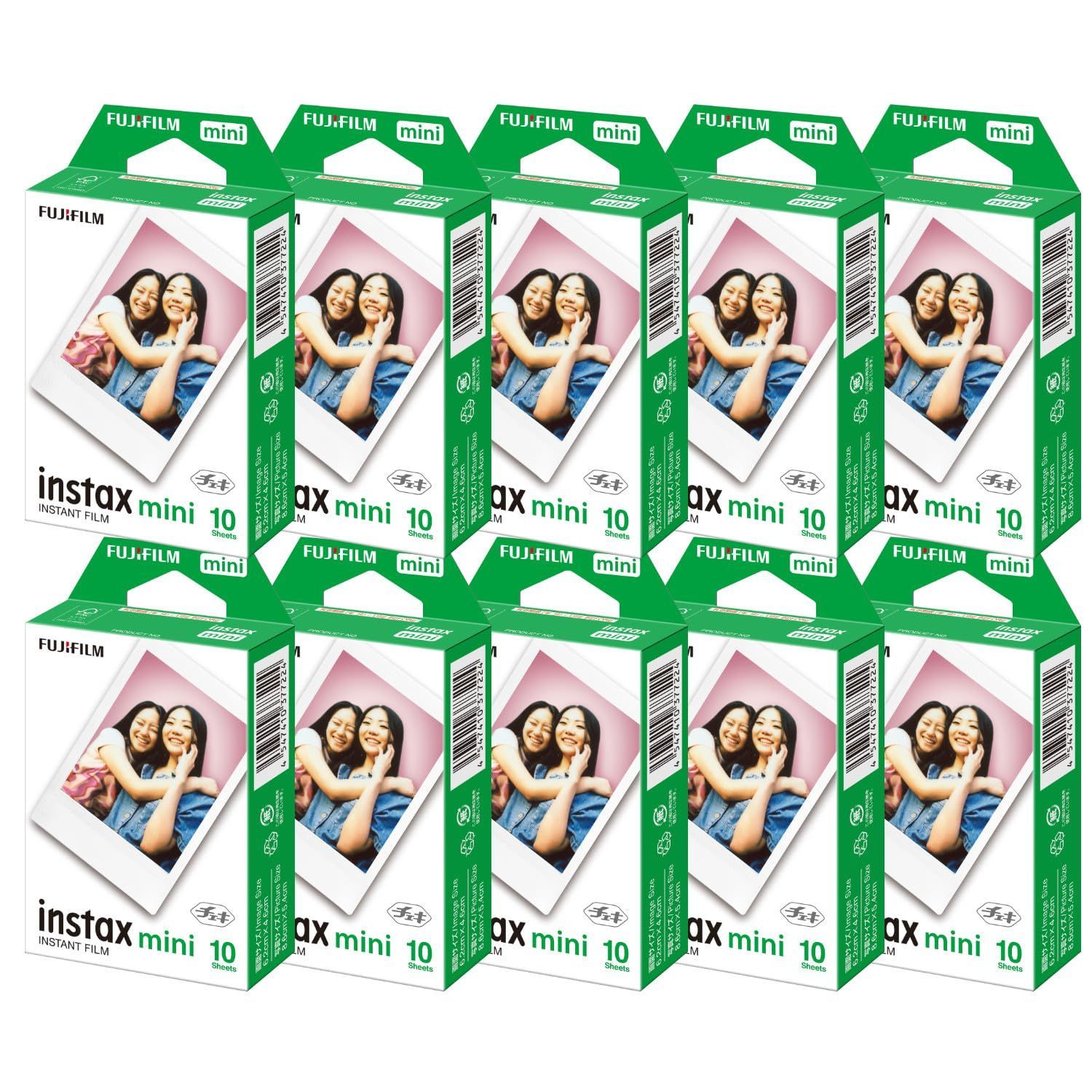 チェキフィルム instax mini 富士フイルム 1パック品 10枚入 JP1×10コセット