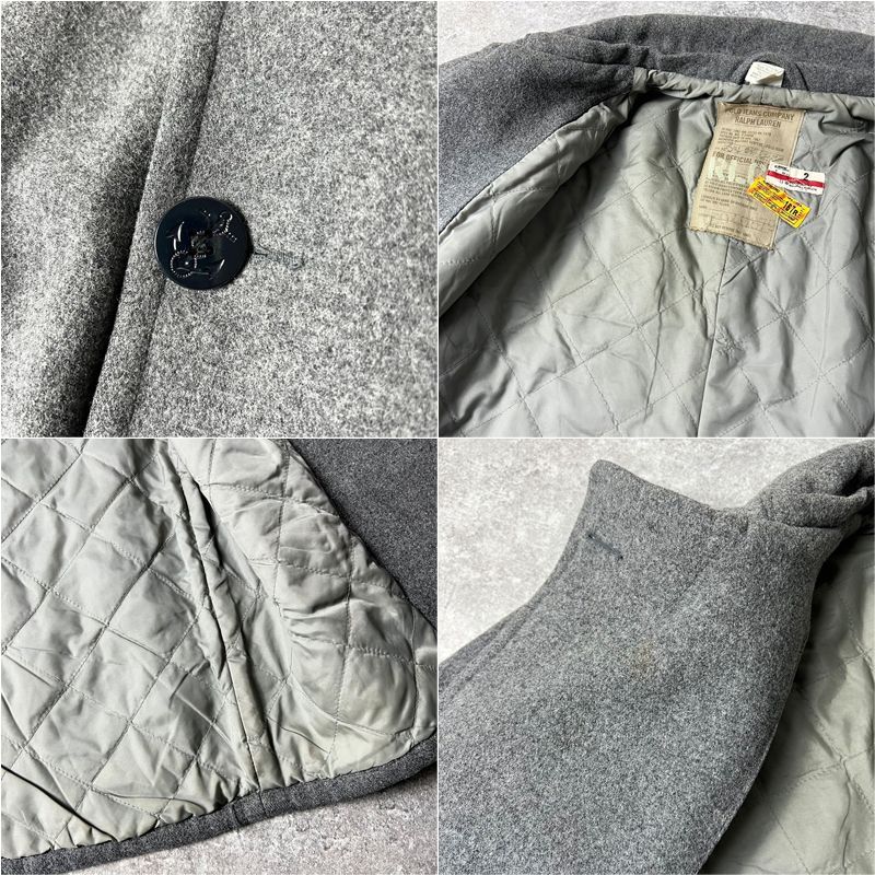 POLO JEANS CO RALPH LAUREN ステンシル 中綿入り ウール Pコート M