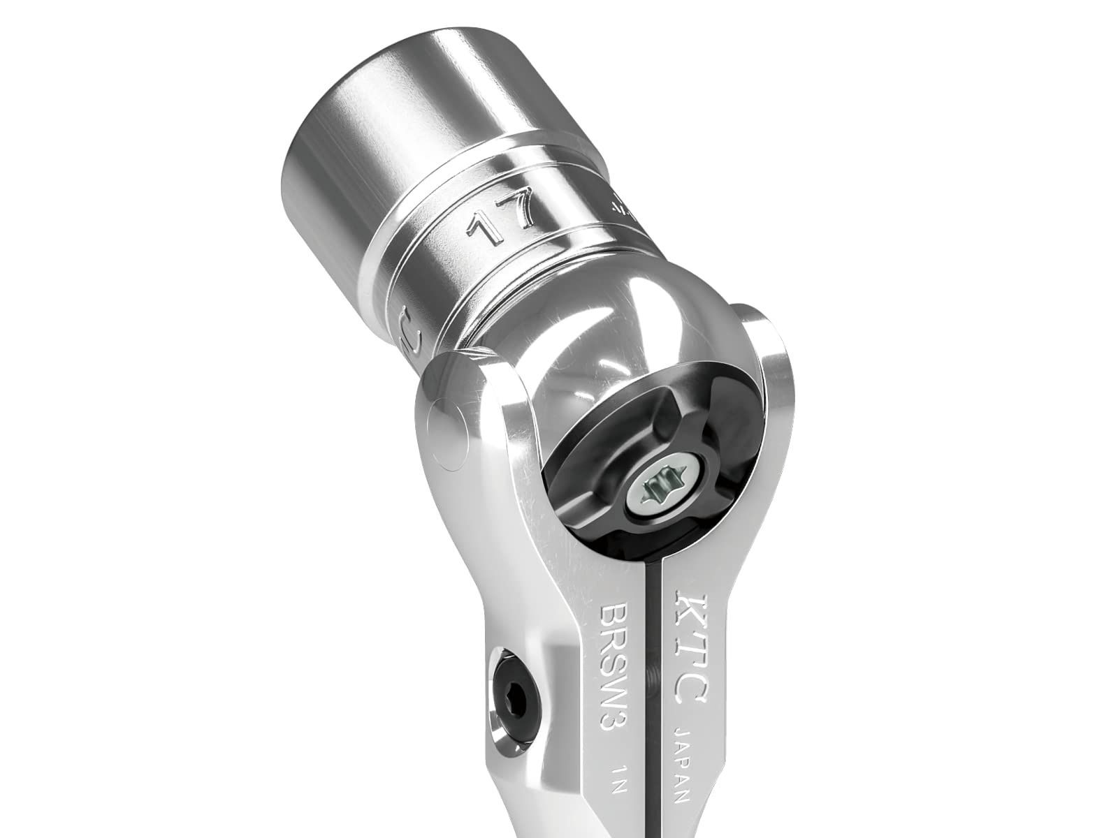 京都機械工具 KTC 9.5sq.スイベルラチェットハンドルBRSW3 シルバー