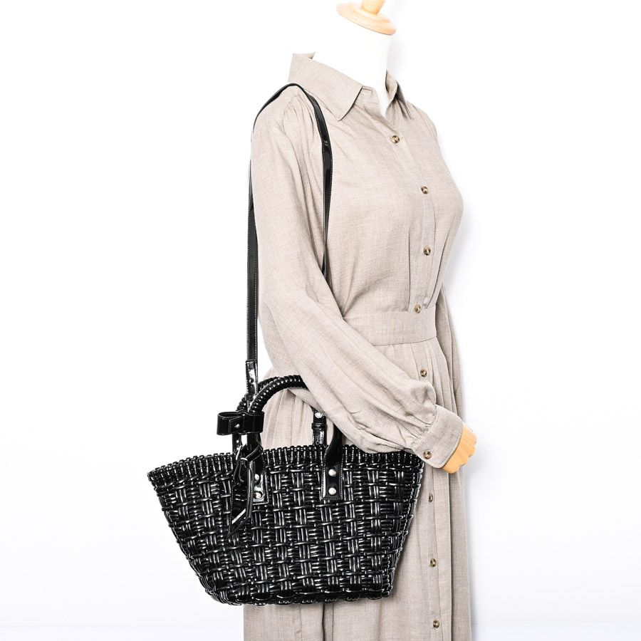 2022SS新作【BALENCIAGA】 ビストロバスケットバッグ XS BALENCIAGA バレンシアガ ハンドバッグ ビストロバスケットXS
