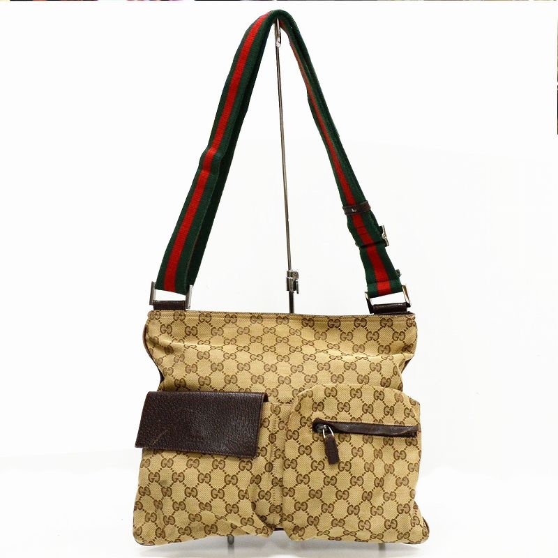 GUCCI グッチ GGキャンバス シェリーライン ショルダーバッグ 169937