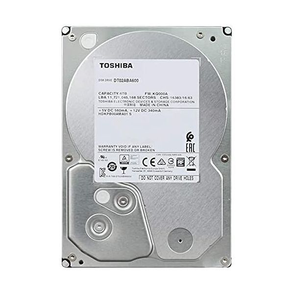 【新品・7営業日以内発送】東芝 TOSHIBA DT02ABA600 3．5インチ デスクトップPC内蔵型HDD DT02シリーズ 6TB【沖縄離島販売不可】
