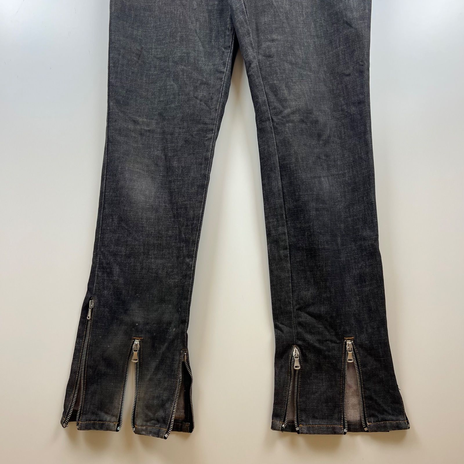 DOLCE&GABBANA D&G 00s superior many zip slit denim pants 30