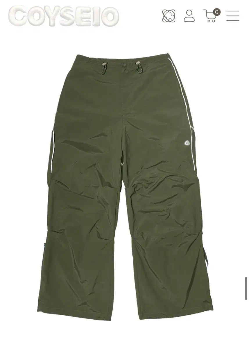 COYSEIO STRAP LINE PANTS KHAKI