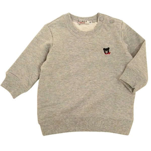 ミキハウス ダブルビー mikihouse ワンポイント Bくん 刺繍 トレーナー