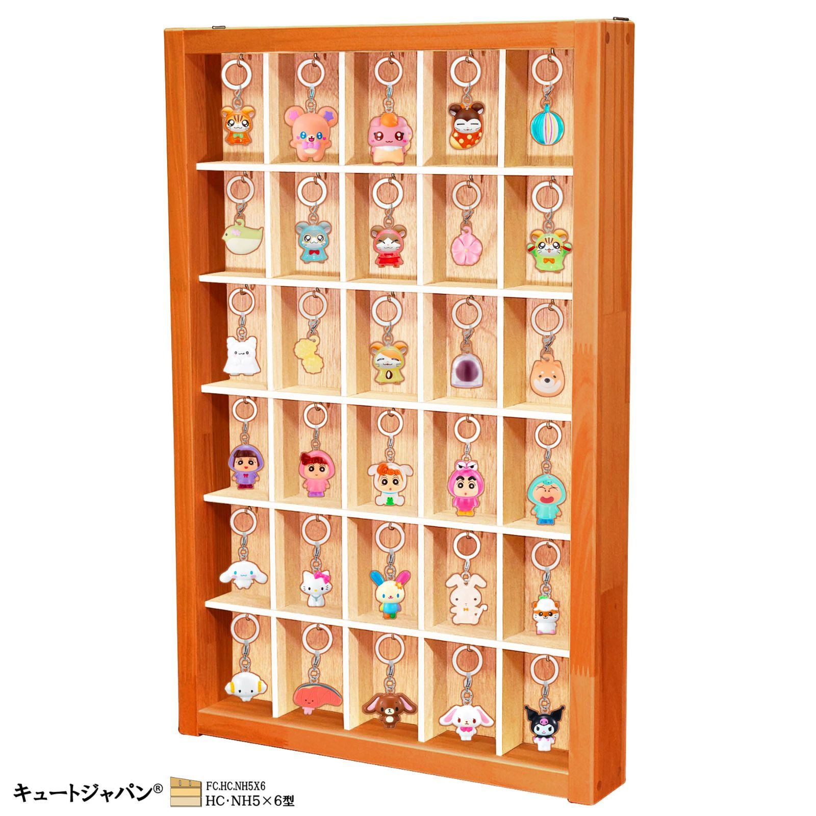 アクリル障子なし コレクションケース めじるしアクセサリー メープル