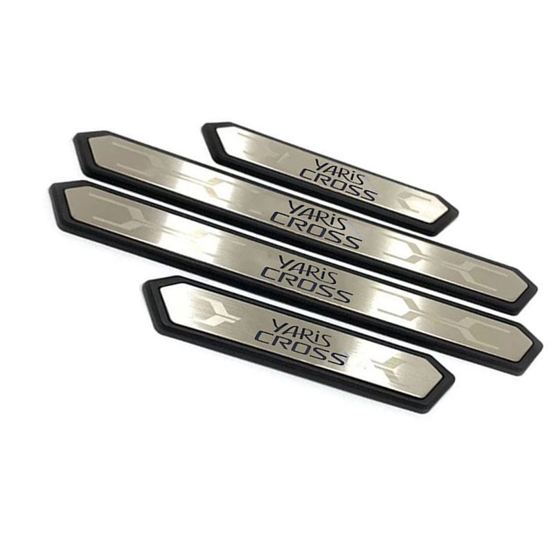 送料無用 24系 トヨタ ヤリスクロス 外側ドアスカッフプレート サイドステップガード キズ防止 4枚セット ZYP42 入荷 FFCRYSTALESIA_COM