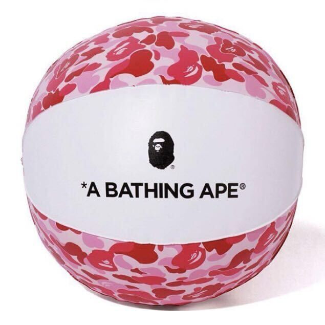 BAPE Beach Ball ABC camo Pink a bathing ape エイプ ベイプ アベイシングエイプ ビーチボール ABCカモ ピンク 迷彩