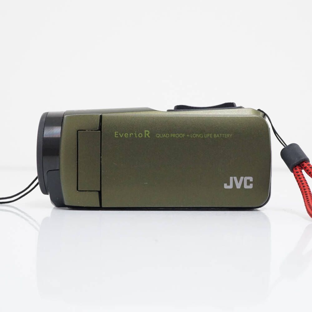 JVC GZ-R470-G ビデオカメラ USED美品 カーキ フルHD 防水 防塵 耐衝撃