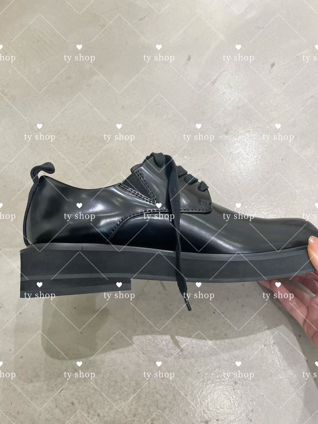 靴 enfold 8HOLL SQUARE SHOES SQUARE－TOE LOAFER（300HS255