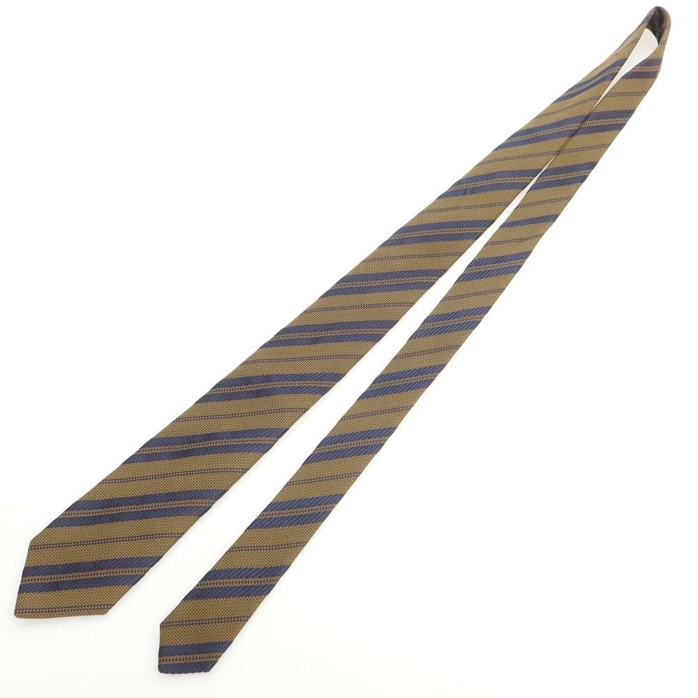 中古】ルイジ ボレッリ Luigi Borrelli シルクウール ストライプ柄