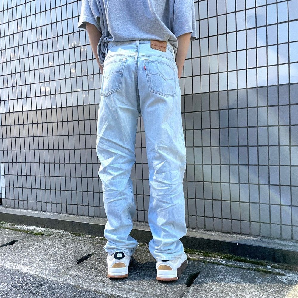 90's US古着 USA製 リーバイス Levi's 501 デニム パンツ ストレート W37 L33 ビッグサイズ アイスブルー