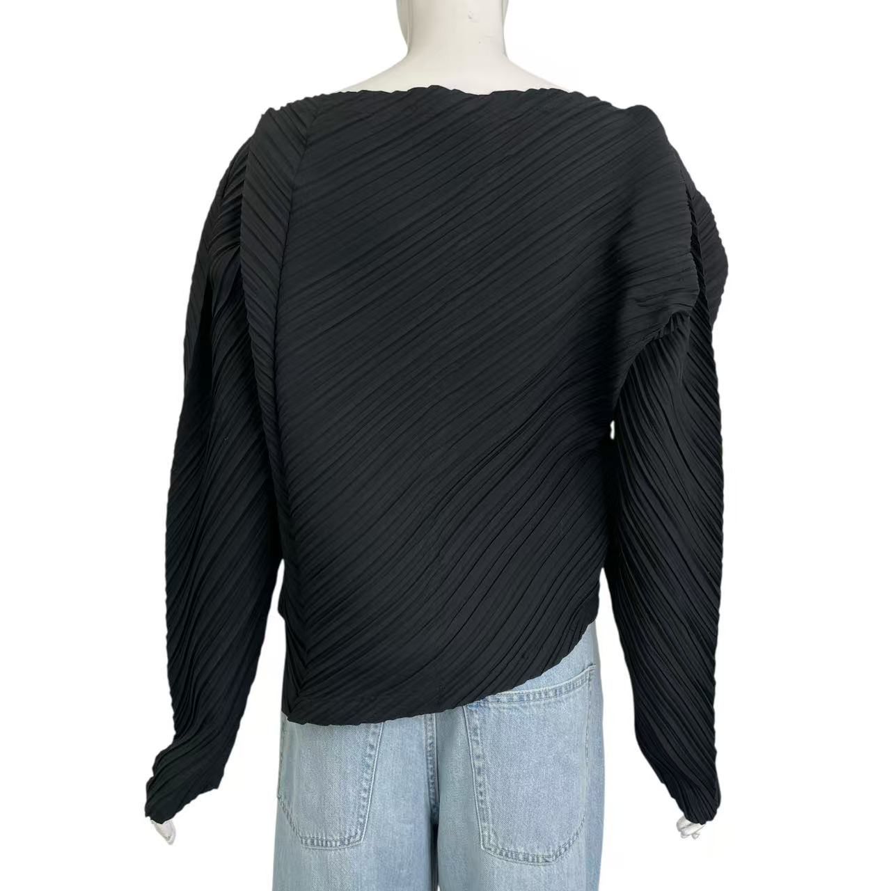 【極美品】プリーツプリーズ　イッセイミヤケ　セットアップ　ブラック　サイズL PLEATS PLEASE ISSEY MIYAKE - 極美品 プリーツプリーズ