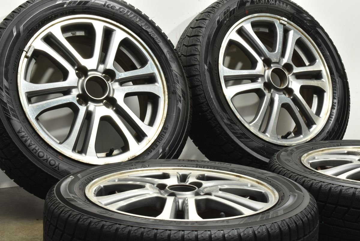 品 ホンダ N-ONE 純正 14in 4.5J 40 PCD100 ヨコハマ アイスガード6 iG60 155 65R14 4本 N-BOX N-WGN 製タイヤ アルミ
