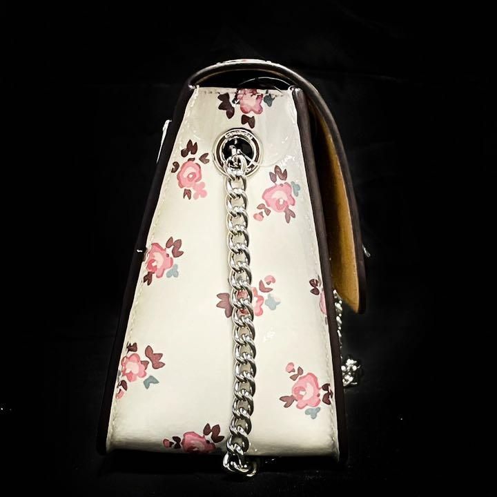 COACH コーチ 28184 フラワーモチーフ チェーンショルダーバッグ  