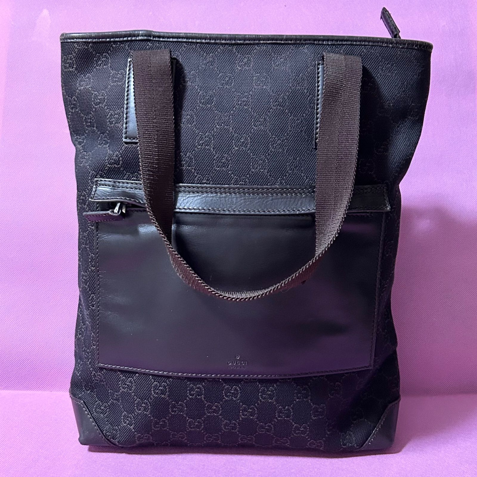 美品 グッチ Gucci GG シェリーライン キャンバス レザー 美品 グッチ Gucci GG シェリーライン キャンバス レザー