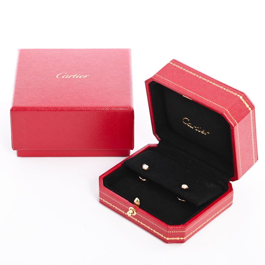 Cartier ディアマンレジェドゥ一粒ダイヤモンドピアス K18WG 750 Cartier ディアマンレジェドゥ一粒ダイヤモンドピアス K18WG 750