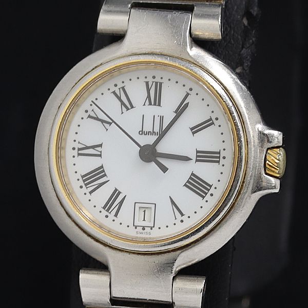 ダンヒル ミレニアム KQ QZ ホワイト文字盤 レディース腕時計 2000000