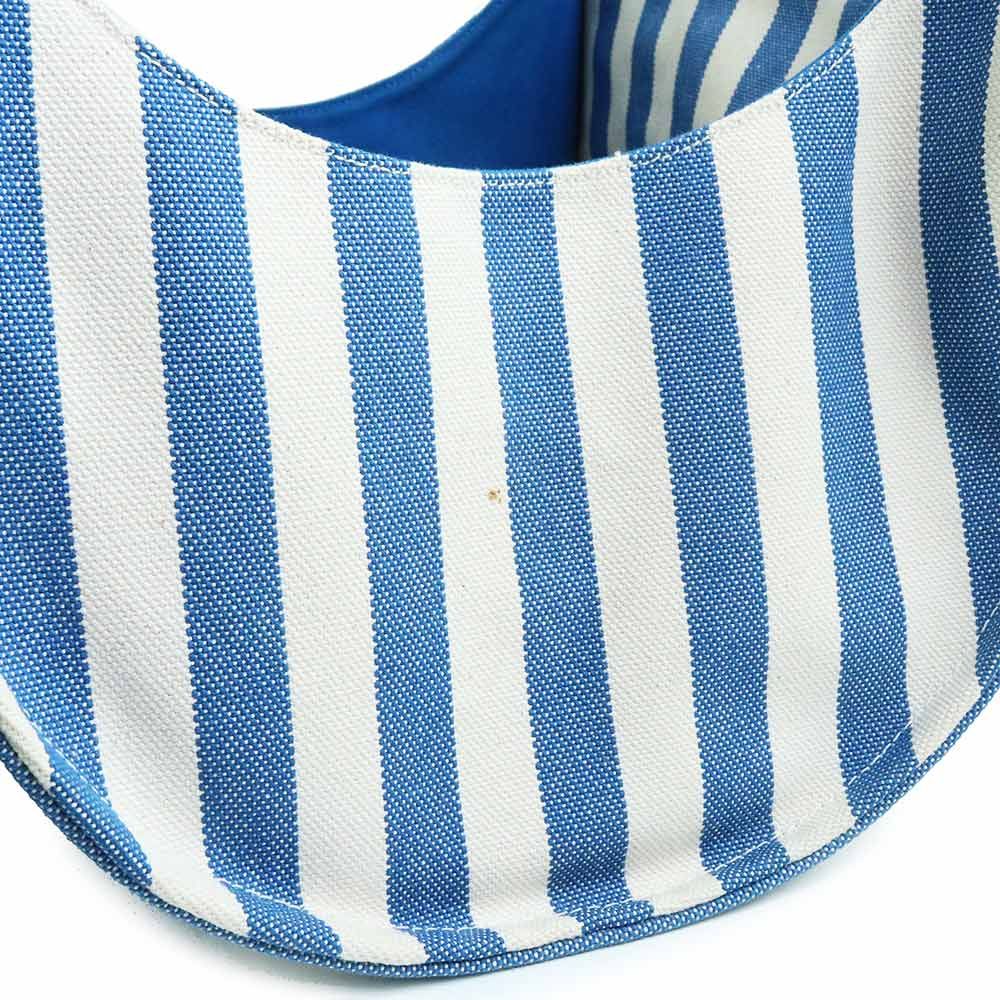 エルメス カンヌ PM ハンドバッグ トワルアッシュ キャンバス ブルー