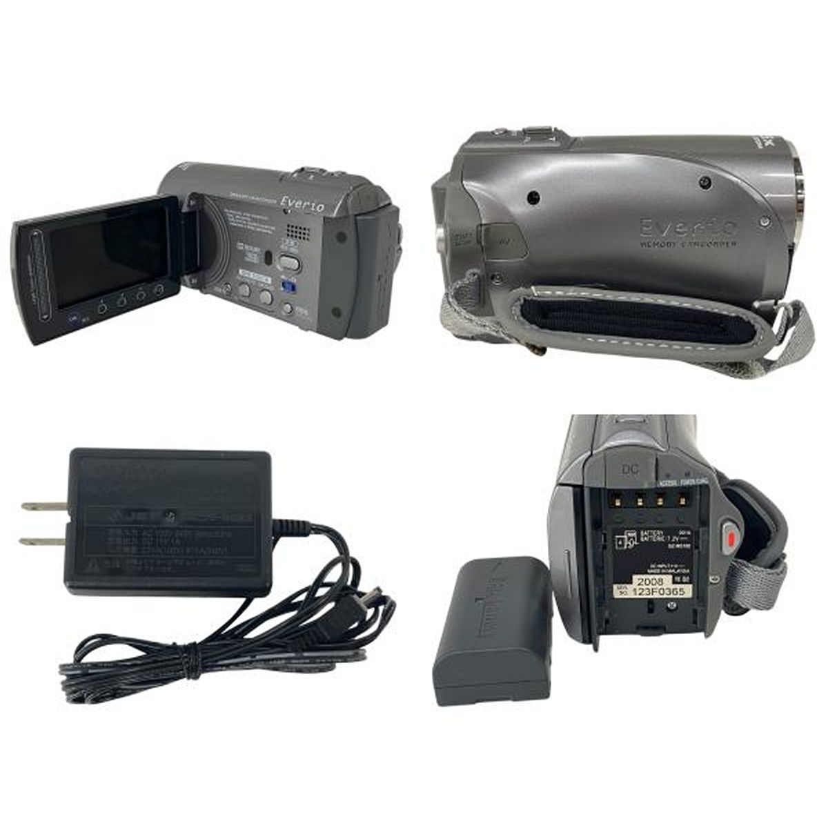 JVC Everio GZ-E10 ビデオカメラと付属品　ビクター　ケンウッド JVCケンウッド ビクター Everio GZ-MS100 メモリーカード
