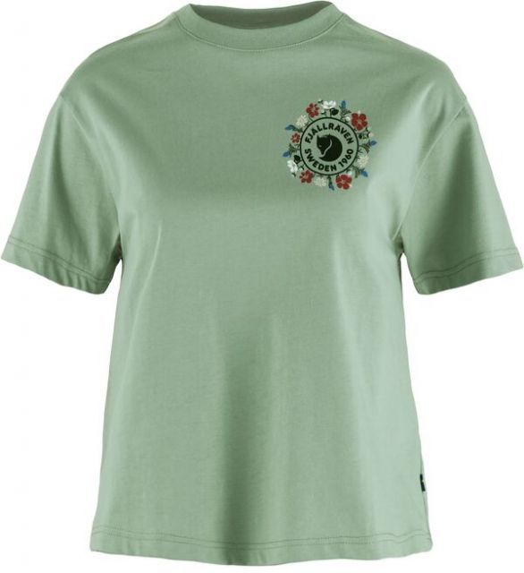 売れ筋商品|||フェールラーベン Tシャツ レディース トップス FJLLRVEN LOGO TEE W - Print T-shirt - green 送料無料】 フェールラーベン レディース Tシャツ トップス