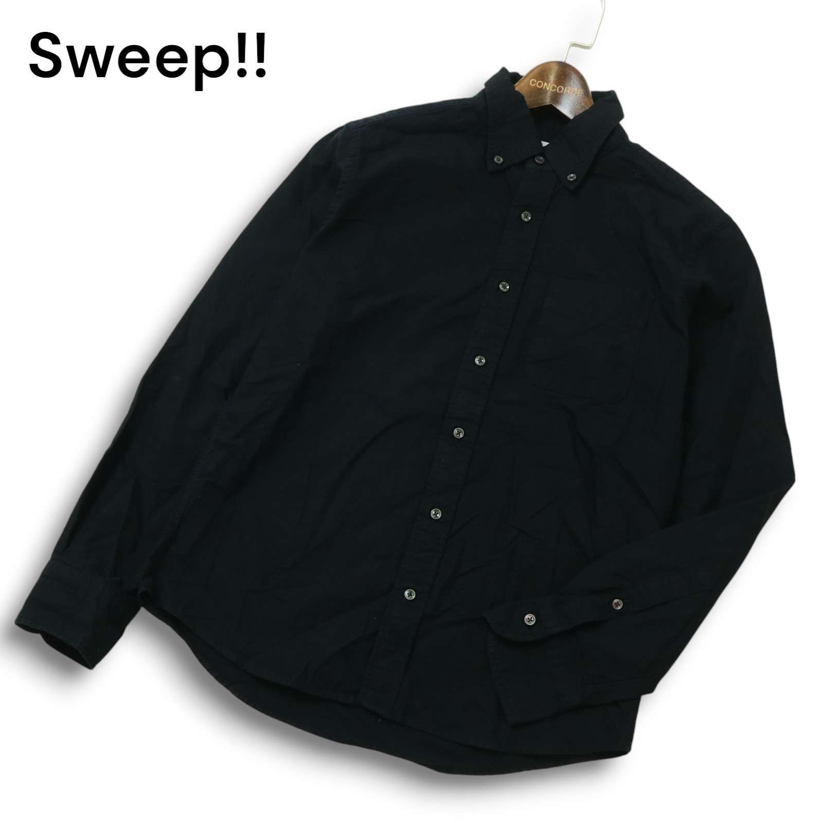 Sweep!!　シャツ長袖　ボタンダウン　新品未使用品 Sweep!! スウィープ 通年☆ 刺繍☆ 長袖 ボタンダウン シャツ Sz