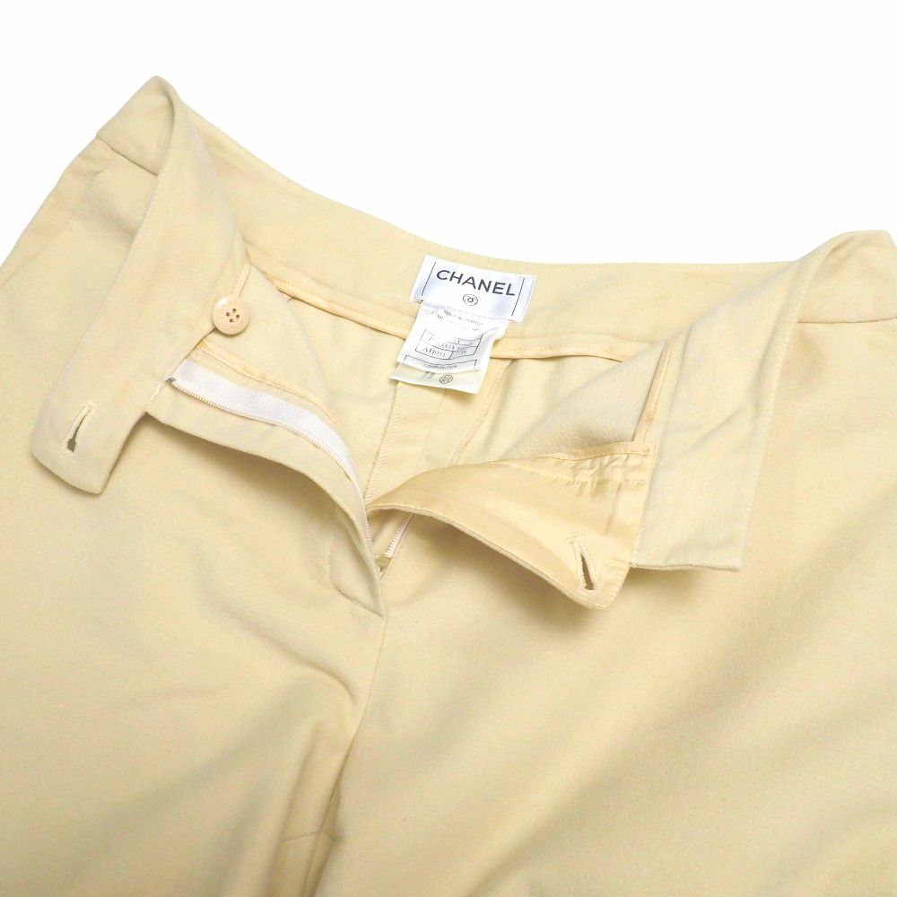 CHANEL シャネル パンツ サイズ38 01A ココボタン CCボタン ストレッチ