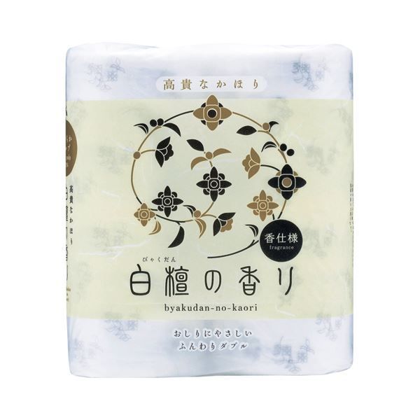 まとめ 四国特紙 トイレットペーパー 白檀の香り ダブル 芯あり 30m 1パック 4ロール ×10セット