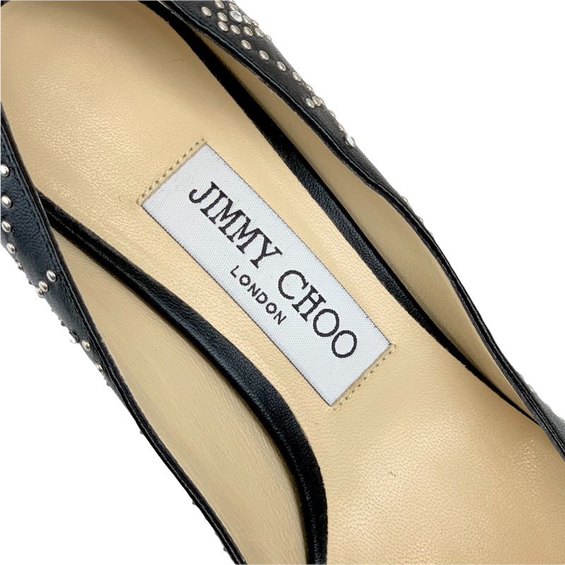 ジミーチュウ JIMMY CHOO パンプス 靴 シューズ レザー ブラック ...