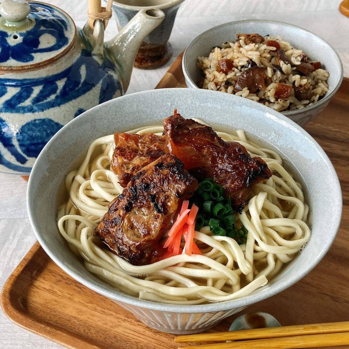 BMA【激安】沖縄そば4人前！軟骨そーき2袋+まぜこみじゅーしぃーの素 送料無料